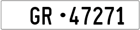 Trailer License Plate